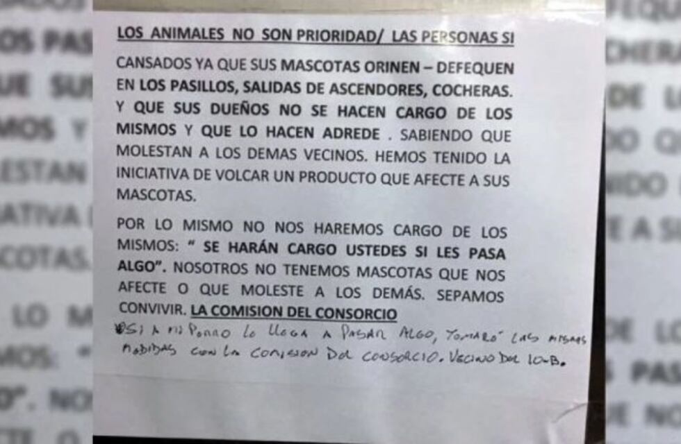 La administración de un edificio quiere envenenar a los perros de los vecinos porque "molestan"