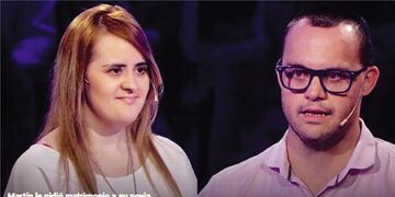 Le propuso matrimonio en televisión (Telefe)