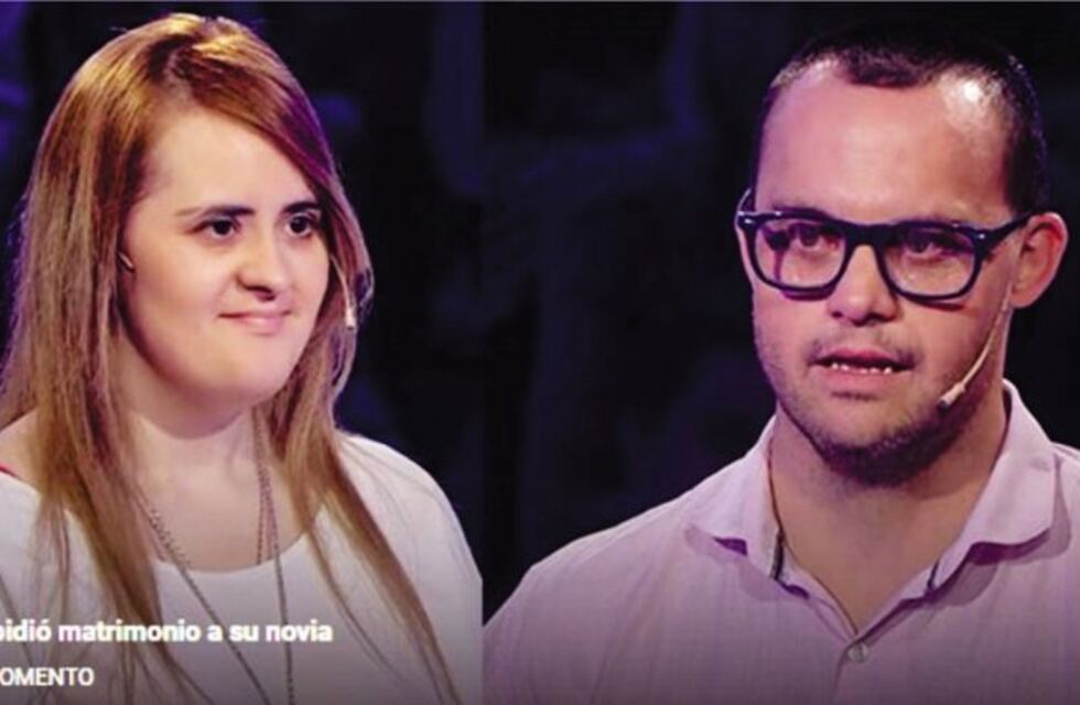Dos jóvenes piquenses con Síndrome de Down se prometieron casamiento en televisión