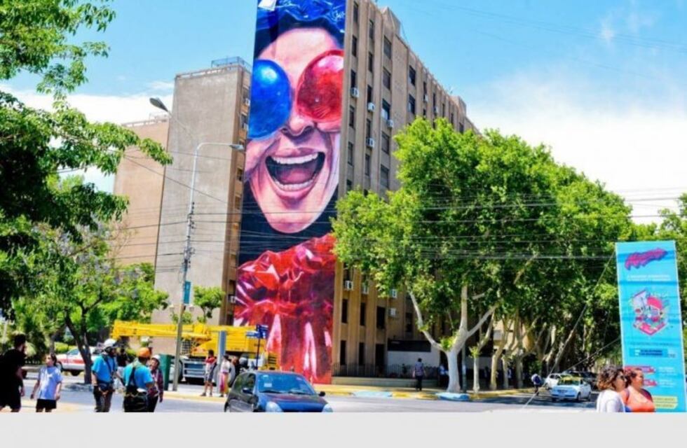 Inauguraron el mural más alto de San Juan