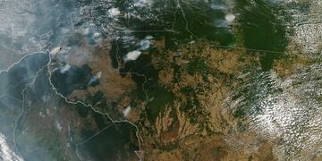 Jair Bolsonaro acusó a grupos ambientalistas por los incendios en el Amazonas\u002E AFP