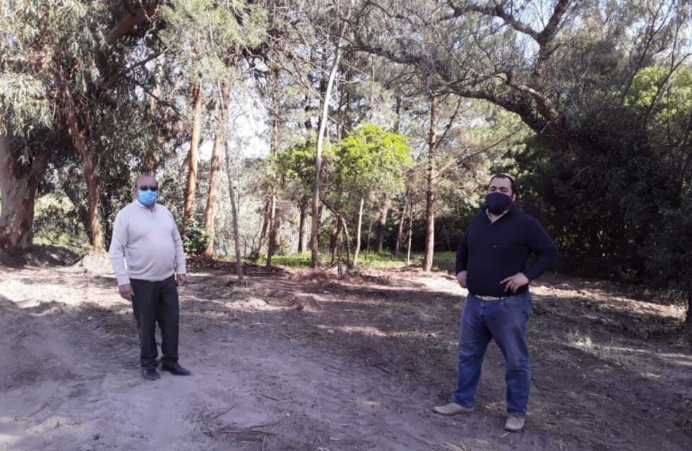 El Intendente Sánchez de recorrida por Claromecó