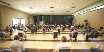Reunión del gobernador con intendentes\u002E