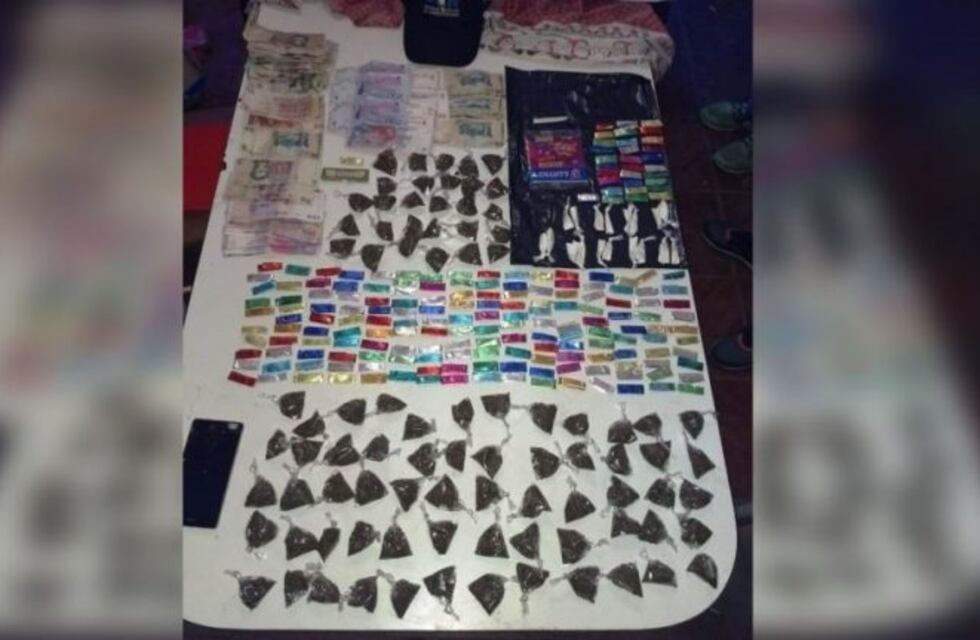 La policía desbarató un kiosco de drogas en Ciudad