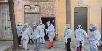 Operativo DetectAR en La Boca (Foto: Clarín)