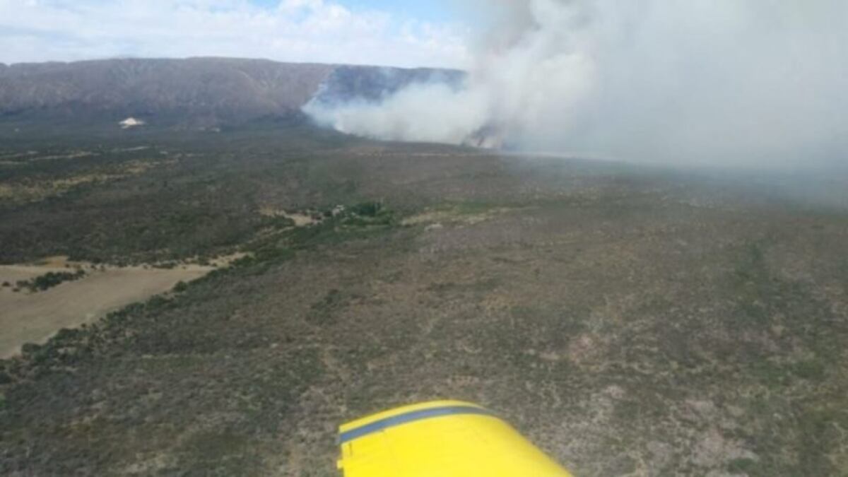 El incendio fue en el paraje El Recuerdo\u002E