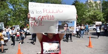 Pidieron justicia por Leandro Bustos en San Luis\u002E Foto: El Diario de la República\u002E