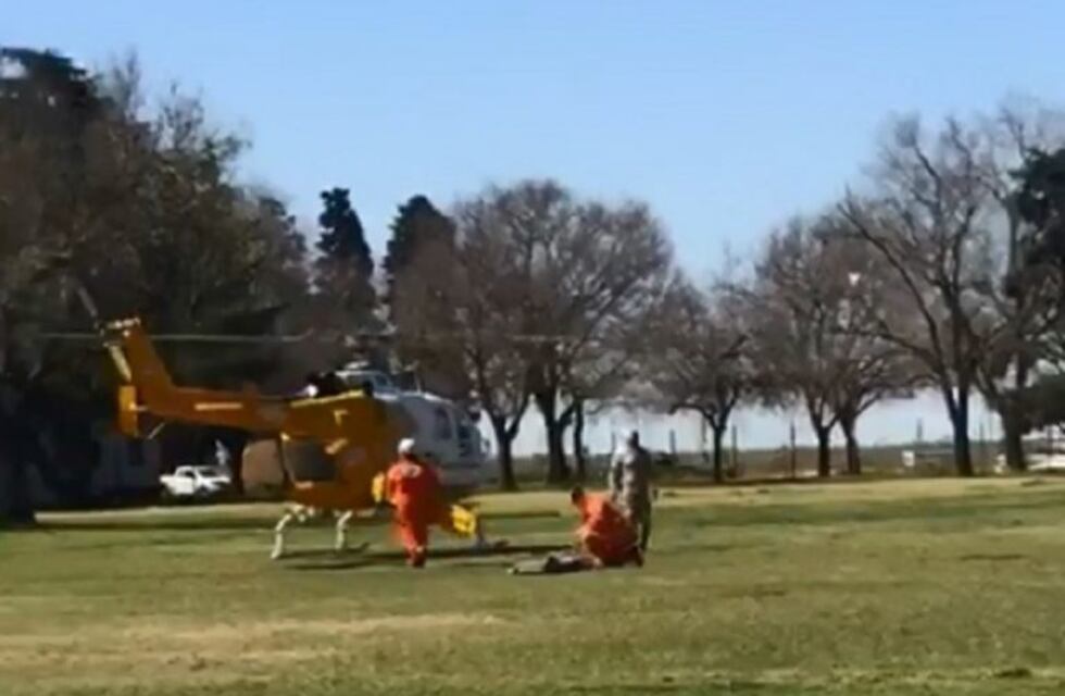 Niño cayó a una pileta y debió ser trasladado en helicóptero por su grave estado