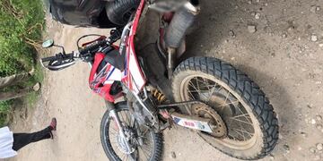 Malagueño: un motociclista con graves heridas tras embestir un vehículo