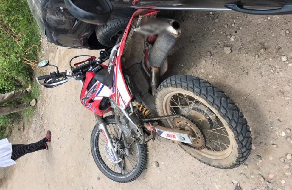 Malagueño: un motociclista con graves heridas tras embestir un vehículo