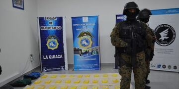 Cocaína incautada en La Quiaca, Jujuy
