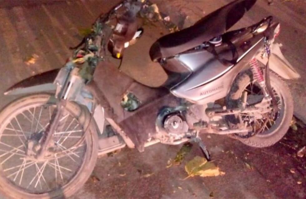 Holmberg: joven en grave estado luego de un choque en moto