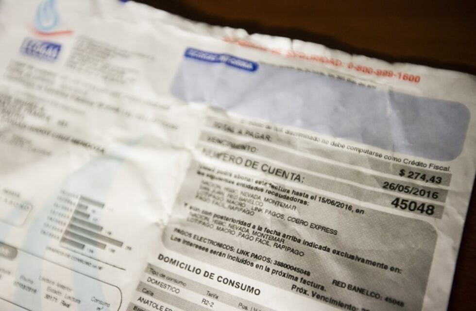 Seguirán congeladas las tarifas en Mendoza hasta el 2021