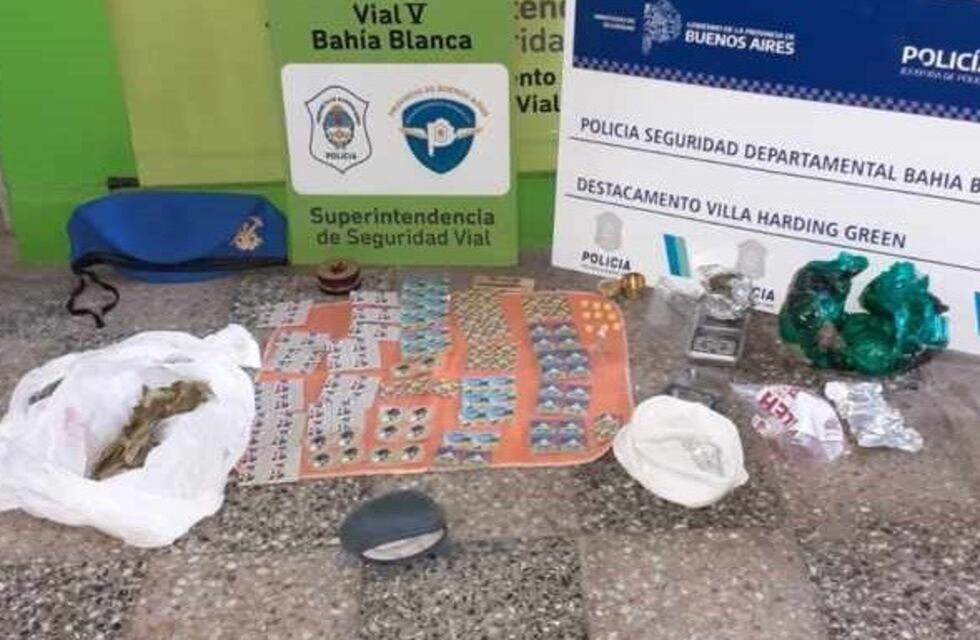 La policía secuestró droga en el ingreso a Bahía blanca