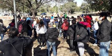 Protesta parque Las Heras