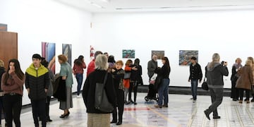 "Recorridos" una de las muestras que se inauguraron este viernes (Prensa Municipalidad de Rafaela)