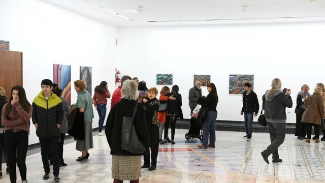 "Recorridos" una de las muestras que se inauguraron este viernes (Prensa Municipalidad de Rafaela)