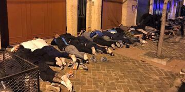 DYN03,BUENOS AIRES 19/08/2017, LA AGENCIA DE PREVENCION DE VIOLENCIA EN EL DEPORTE (APREVIDE) INFORMO HOY QUE DETUVO A 47 BARRABRAVAS DISIENTES DE RACING CLUB QUE PREPARABAN EMBOSCAR AL SECTOR \