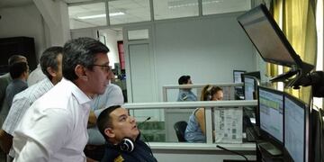 Juan José López Desimoni, izquierda, Ministro de Seguridad de Corrientes\u002E