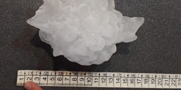 Granizo en Carlos Paz