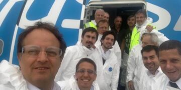 Tripulacion de Aerolineas Argentinas que viajo a China\u002E