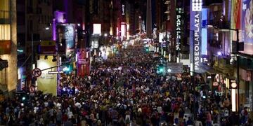 Calle Corrientes (Twitter/@GCBA)