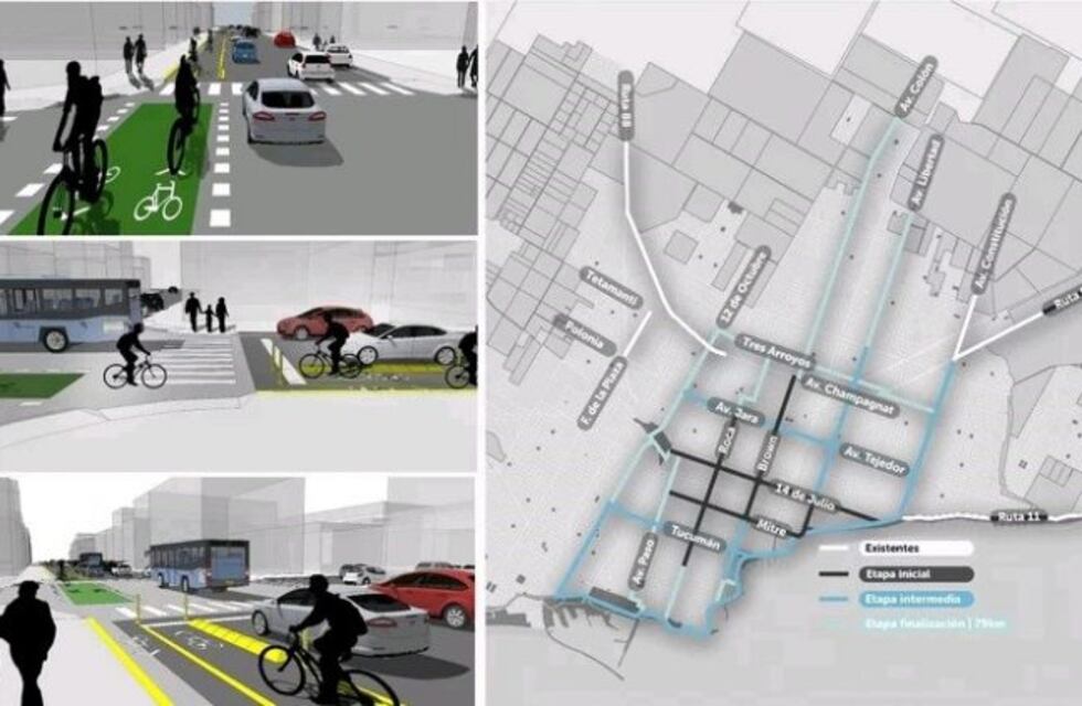 Proyectan construir la primera red de ciclovías en Mar del Plata