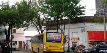 Choque en zona sur entre colectivo y camión