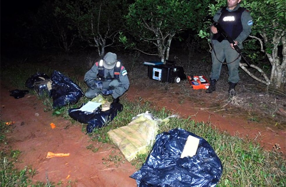 Puerto Esperanza: gendarmería encontró 91 kilos de marihuana abandonados en el monte