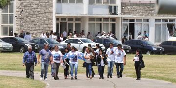 Familiares de los tripulantes del submarino ARA \