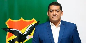 El presidente interino de la Federación Boliviana de Fútbol, Marcos Rodríguez\u002E (Foto: FBF)