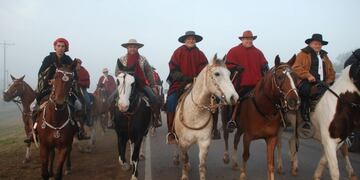 Gran cabalgata por la fe, en pleno Chaco (Web)\u002E