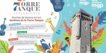 Ciclo de shows en la Torre Tanque (Imagen: Prensa MGP)