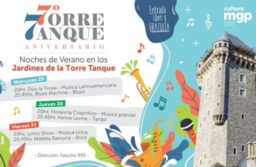 Desde esta noche y hasta el viernes habrá festejos por un nuevo aniversario de la Torre Tanque