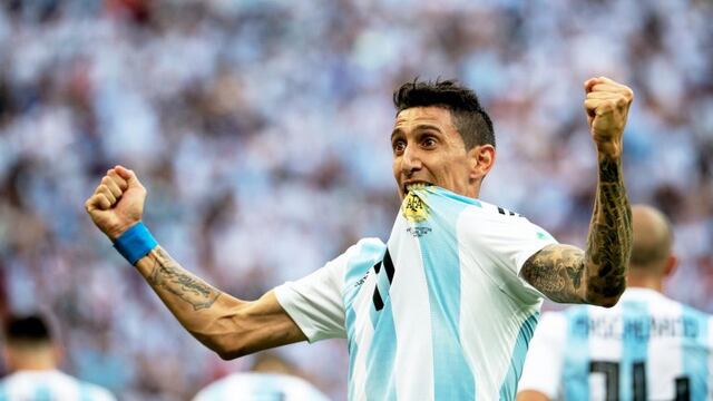 Ángel Di María descansa antes de la final.