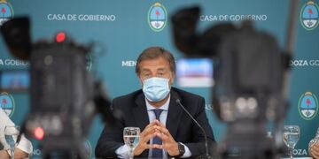 Rodolfo Suarez, gobernador de Mendoza/ anuncios\u002E Foto: Prensa Gobierno de Mendoza\u002E