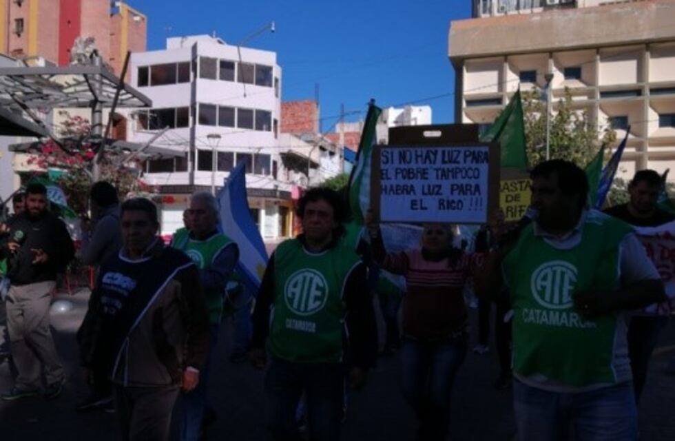 ATE se movilizó en contra del ajuste