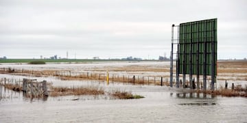 Campos inundados en Santa Fe