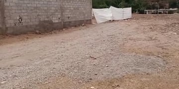 Indignación en Cerrillos por un cementerio improvisado en el centro del pueblo (Facebook Mario Abalos)