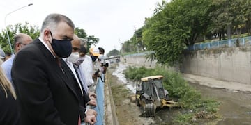 Manzur y Jaldo monitorearon obras de saneamiento en el Canal Sur\u002E (SECPT)