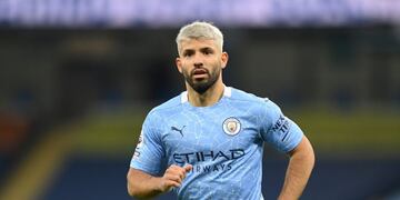 Soccer Football - Premier League - Manchester City v Arsenal - Etihad Stadium, Manchester, Britain - October 17, 2020 Manchester City's Sergio Aguero Pool via REUTERS/Michael Regan EDITORIAL USE ONLY\u002E No use with unauthorized audio, video, data, fixture lists, club/league logos or 'live' services\u002E Online in-match use limited to 75 images, no video emulation\u002E No use in betting, games or single club /league/player publications\u002E Please contact your account representative for further details\u002E