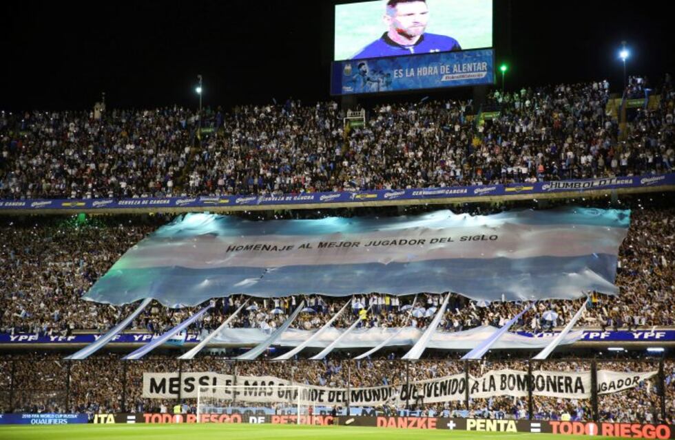 El regalo de "La 12" a Lionel Messi