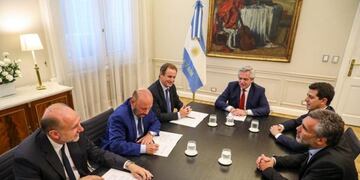 El presidente, Alberto Fernández se reunió con los gobernadores Gustavo Bordet, Omar Perotti y Gildo Insfrán