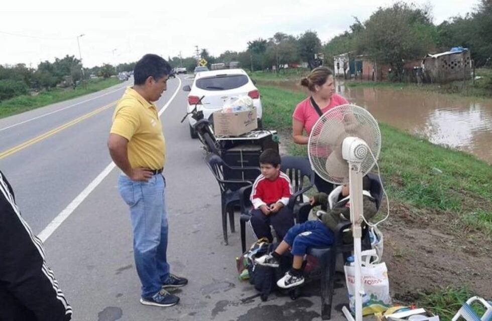 Evacúan a vecinos que residen en las inmediaciones de ruta Nacional 157