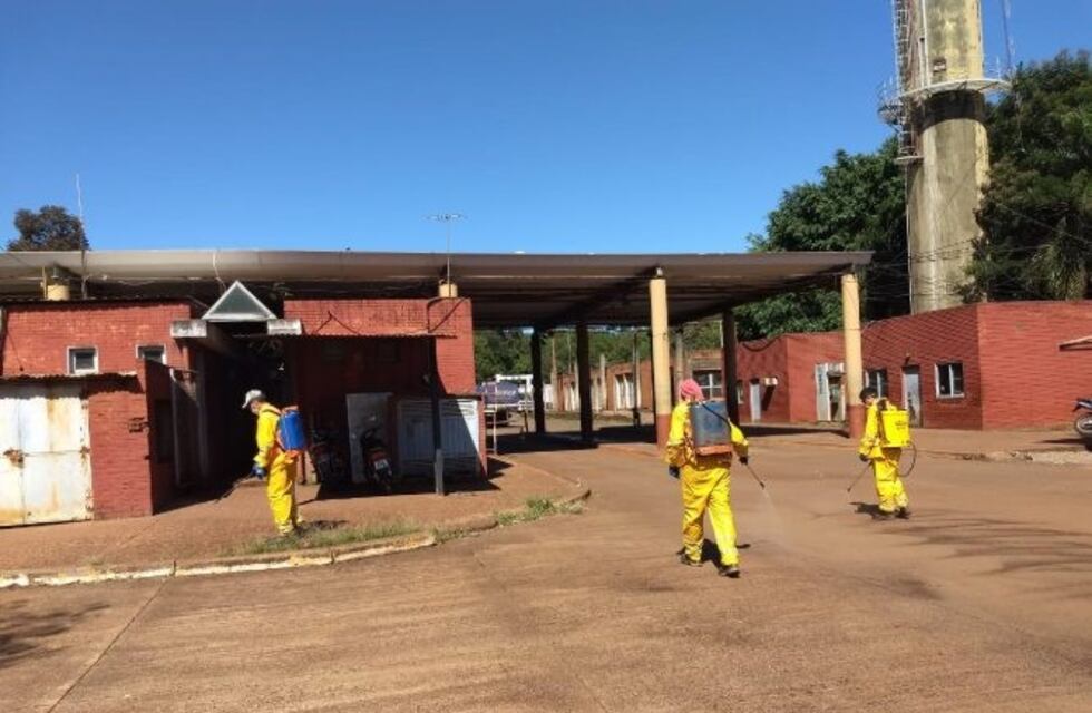 Desde Vialidad Provincial realizaron tareas de desinfección en Puerto Iguazú