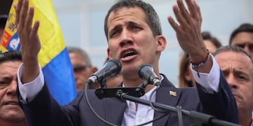 El jefe del Parlamento venezolano, Juan Guaidó