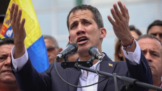 El jefe del Parlamento venezolano, Juan Guaidó