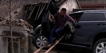 Camioneta en el techo