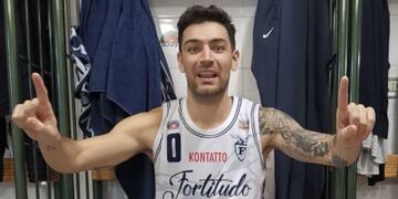 Carlos Delfino, basquetbolista del Fortitudo Bologna\u002E (Marca)