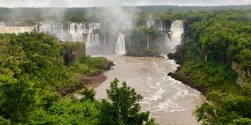 El agua volvió a bañar los saltos este domingo\u002E